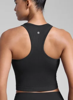 Seamless Ribbed Racerback Crop Tank