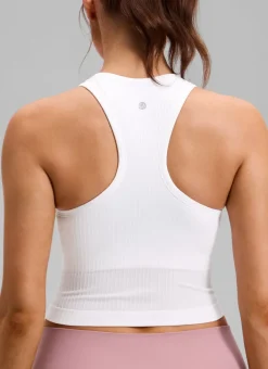 Seamless Ribbed Racerback Crop Tank