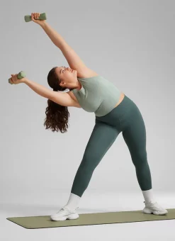 Seamless Ribbed Racerback Crop Tank