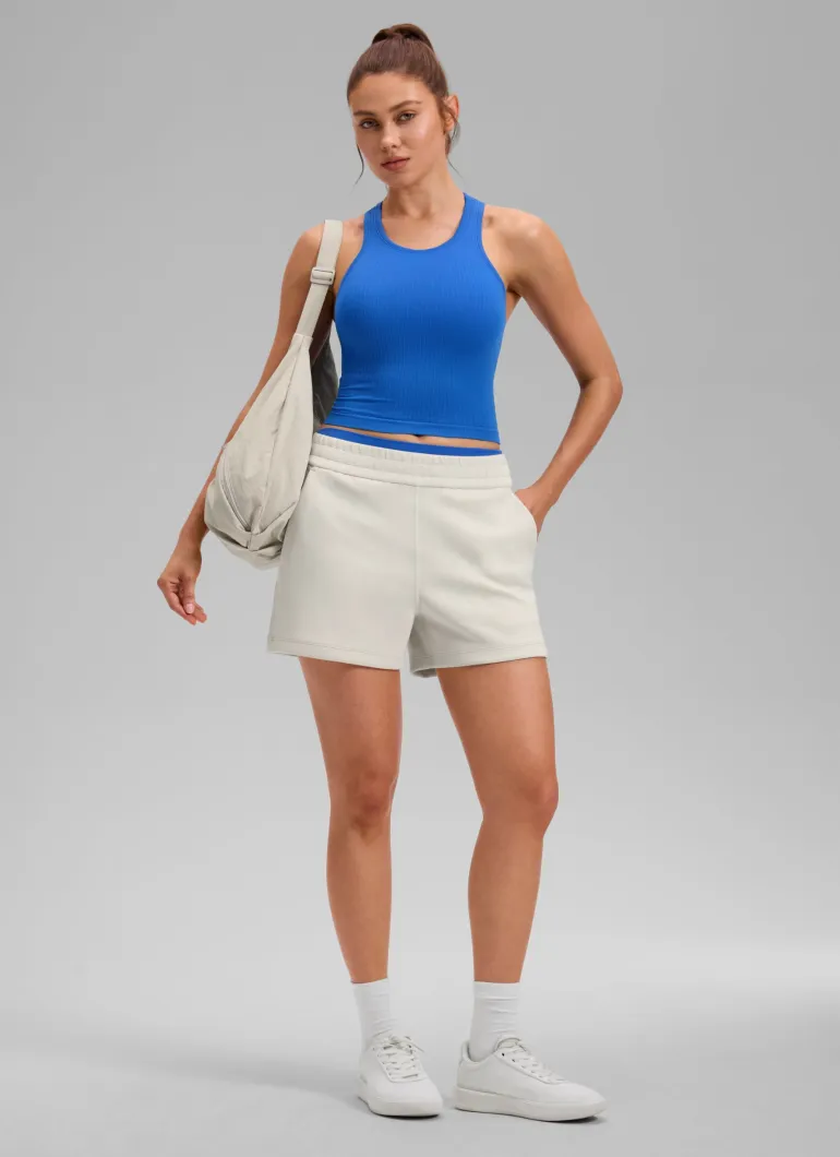 Seamless Ribbed Racerback Crop Tank
