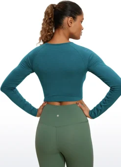 Seamless Slim Fit Cropped Long Sleeve