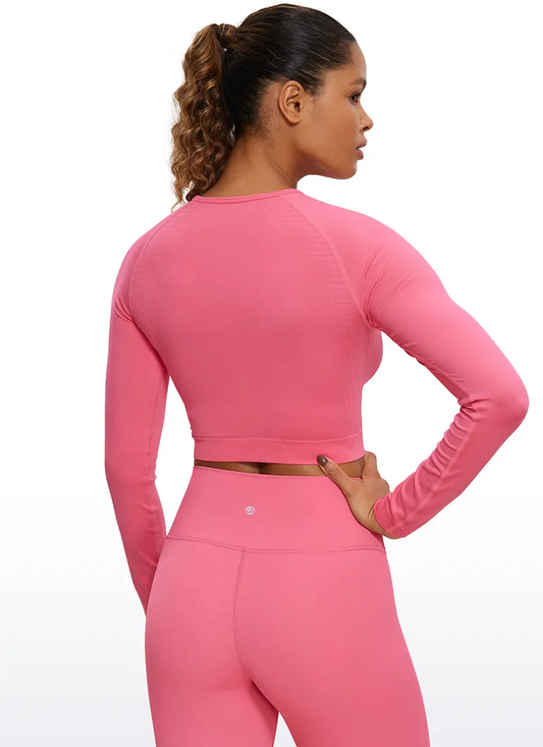 Seamless Slim Fit Cropped Long Sleeve