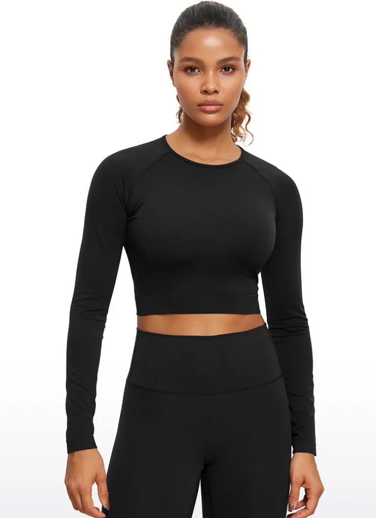 Seamless Slim Fit Cropped Long Sleeve