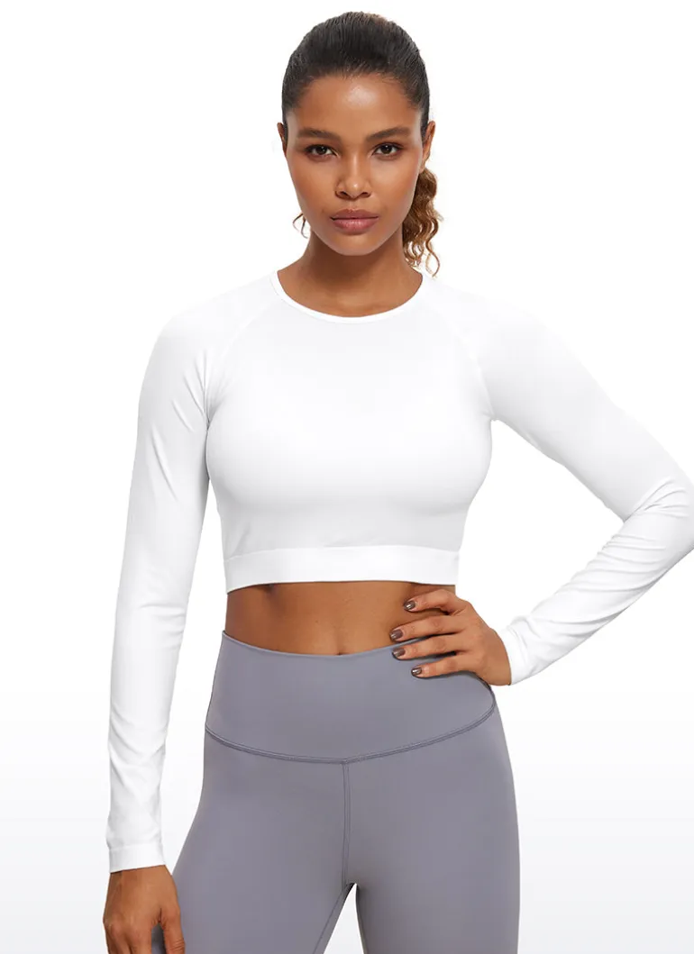 Seamless Slim Fit Cropped Long Sleeve
