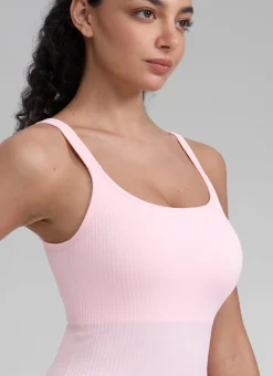 Seamless U Back Built in Bra Tank