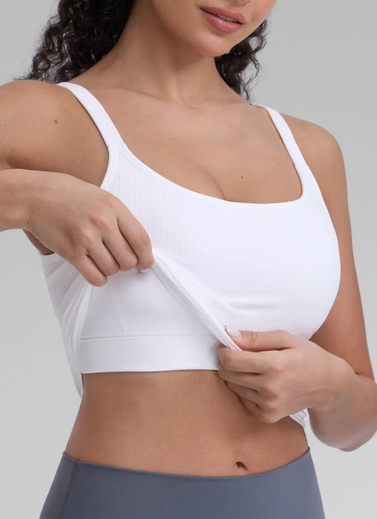 Seamless U Back Built in Bra Tank