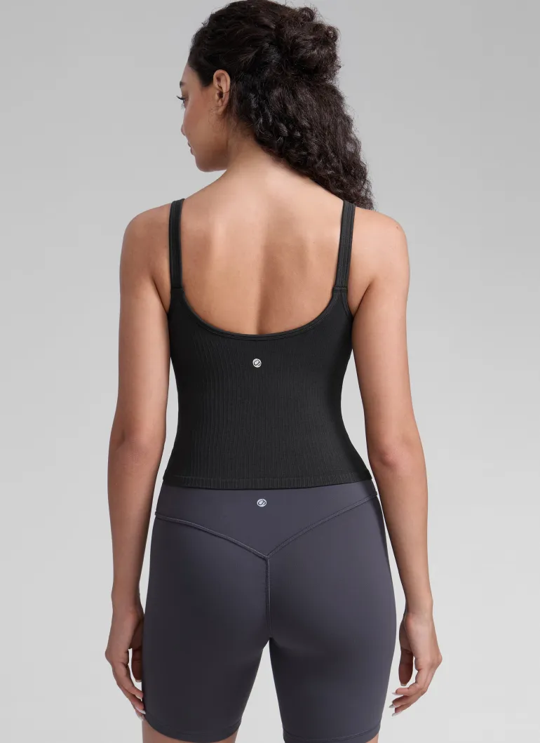 Seamless U Back Built in Bra Tank
