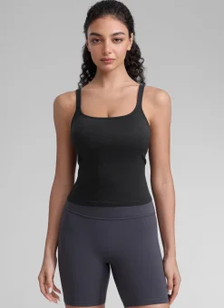 Seamless U Back Built in Bra Tank