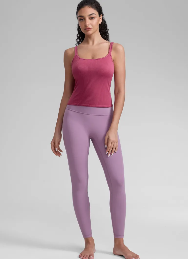 Seamless U Back Built in Bra Tank