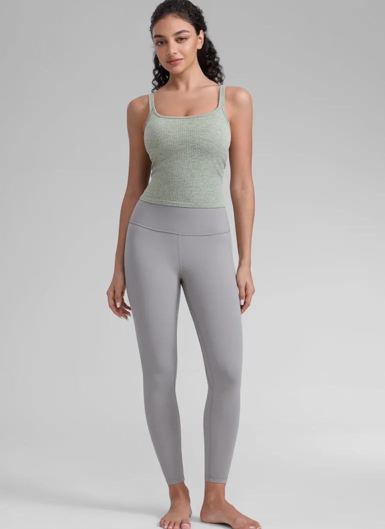 Seamless U Back Built in Bra Tank