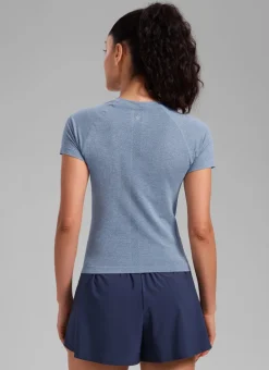 Seamless Waist Length Crewneck Short Sleeve