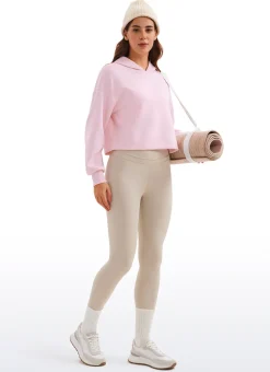 SoftAura Cropped Pullover Hoodie