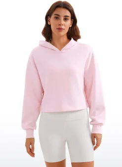 SoftAura Cropped Pullover Hoodie