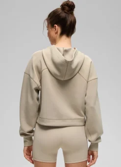 SoftAura Cropped Pullover Hoodie