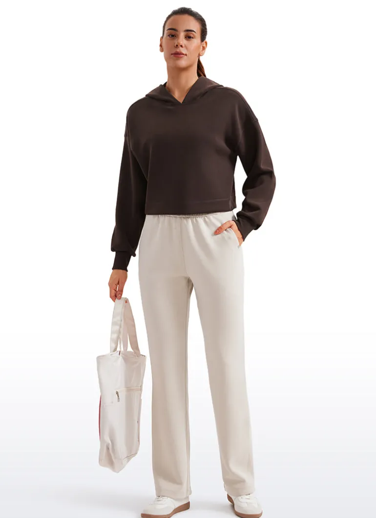 SoftAura Cropped Pullover Hoodie