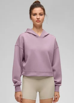SoftAura Cropped Pullover Hoodie