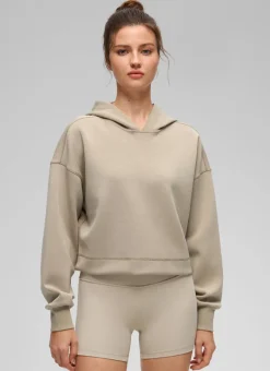 SoftAura Cropped Pullover Hoodie