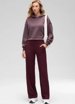 SoftAura Cropped Pullover Hoodie