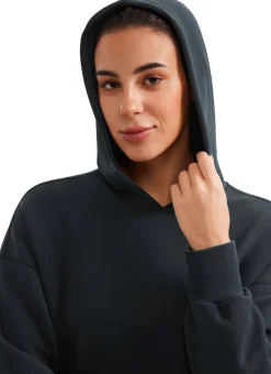 SoftAura Cropped Pullover Hoodie