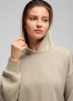 SoftAura Cropped Pullover Hoodie