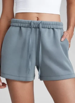 SoftAura Drawstring Pocket Sweat Shorts 4”