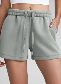 SoftAura Drawstring Pocket Sweat Shorts 4”
