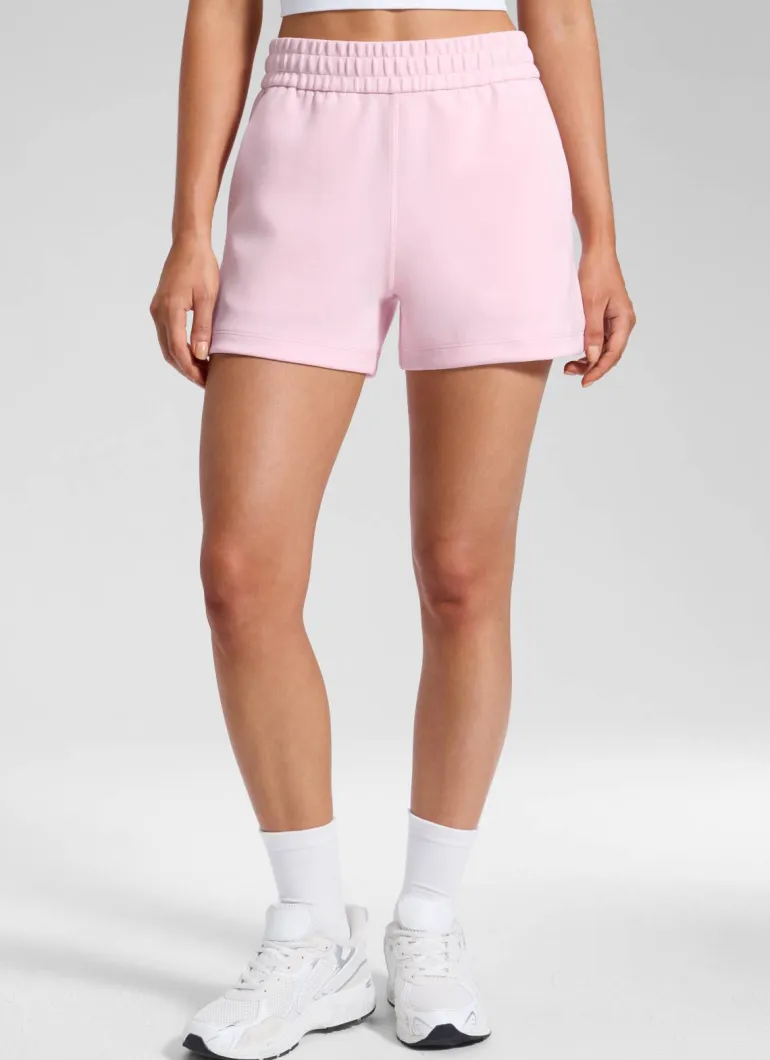 SoftAura Drawstring Pocket Sweat Shorts 4”
