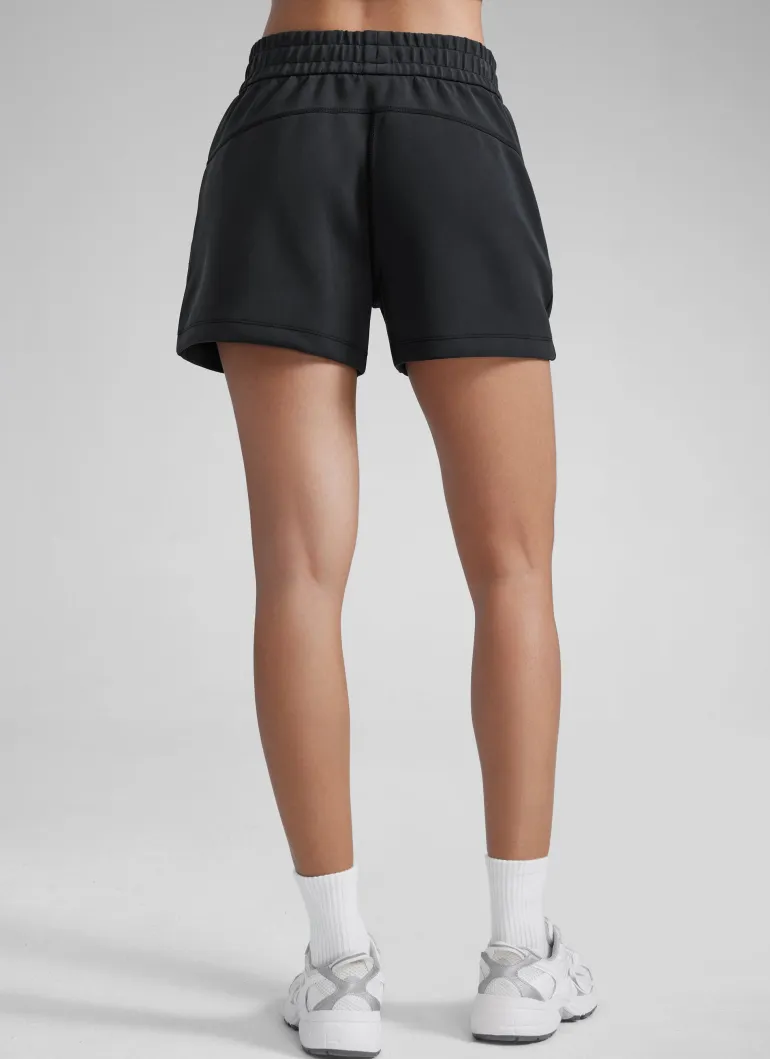 SoftAura Drawstring Pocket Sweat Shorts 4”