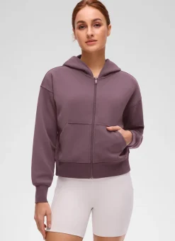 SoftAura Full Zip Waist Length Hoodie
