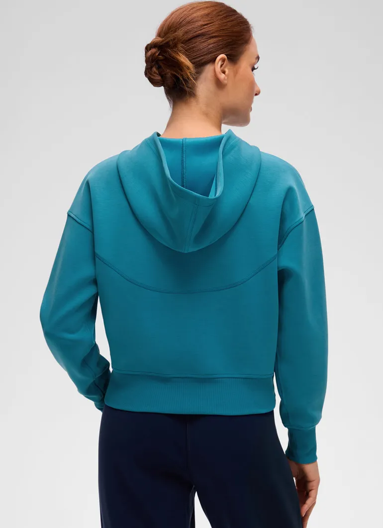 SoftAura Full Zip Waist Length Hoodie