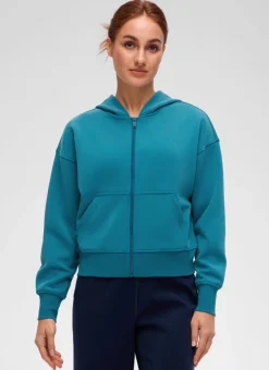 SoftAura Full Zip Waist Length Hoodie