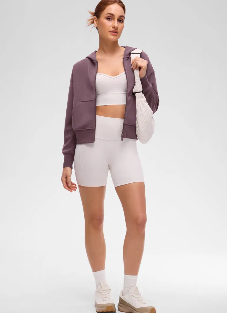 SoftAura Full Zip Waist Length Hoodie