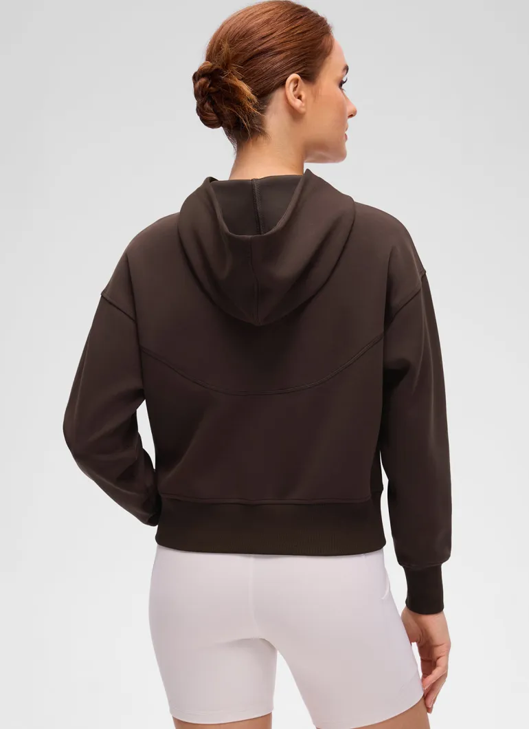 SoftAura Full Zip Waist Length Hoodie