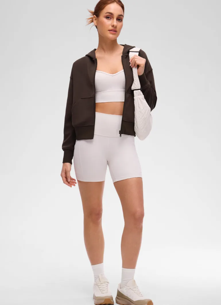 SoftAura Full Zip Waist Length Hoodie