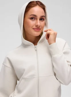 SoftAura Full Zip Waist Length Hoodie