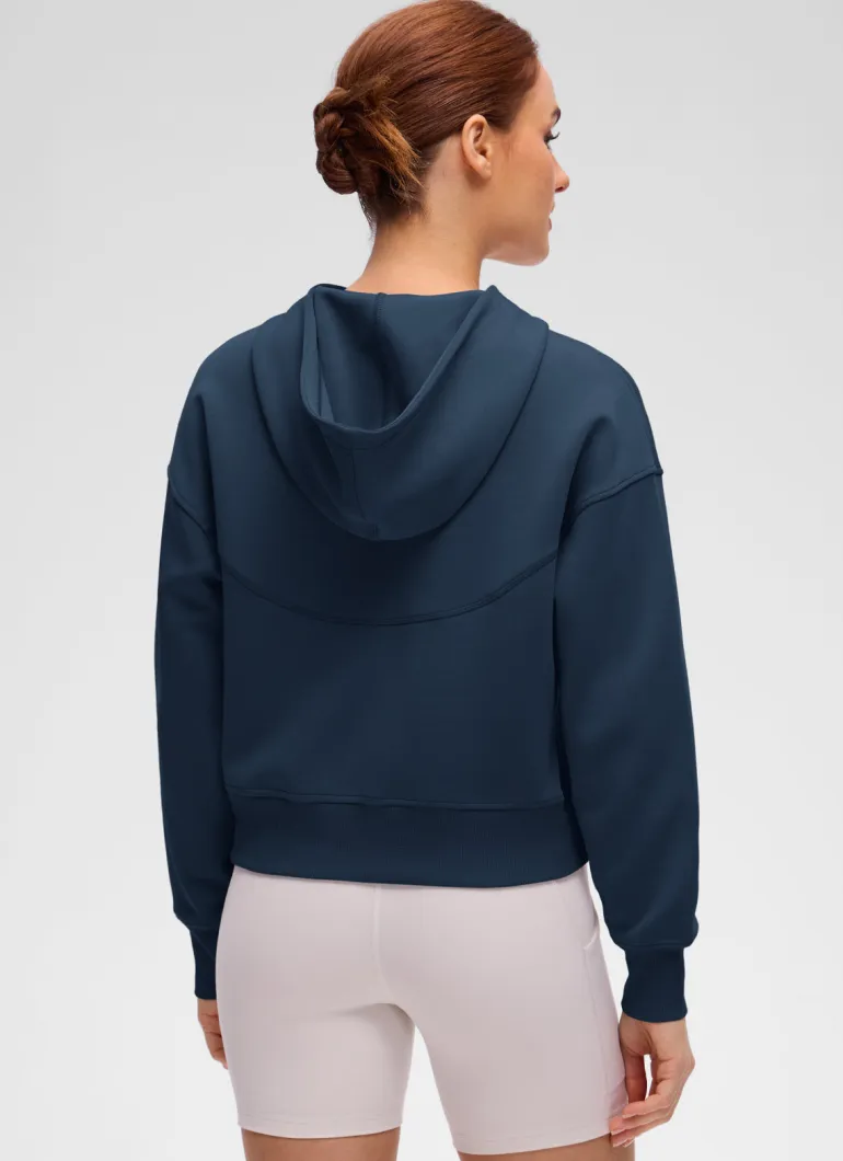 SoftAura Full Zip Waist Length Hoodie