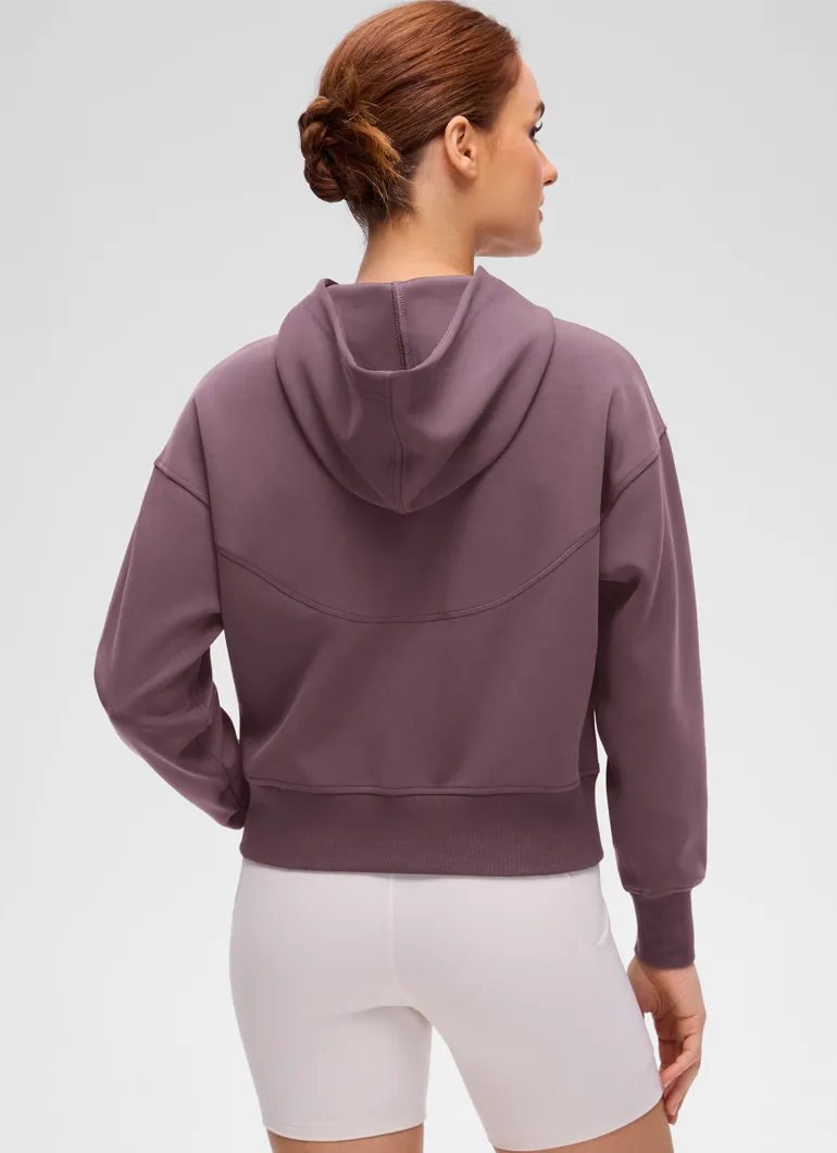 SoftAura Full Zip Waist Length Hoodie
