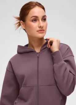 SoftAura Full Zip Waist Length Hoodie