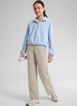 SoftAura Girls High Rise Wide Leg Sweatpant