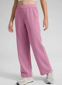 SoftAura Girls High Rise Wide Leg Sweatpant