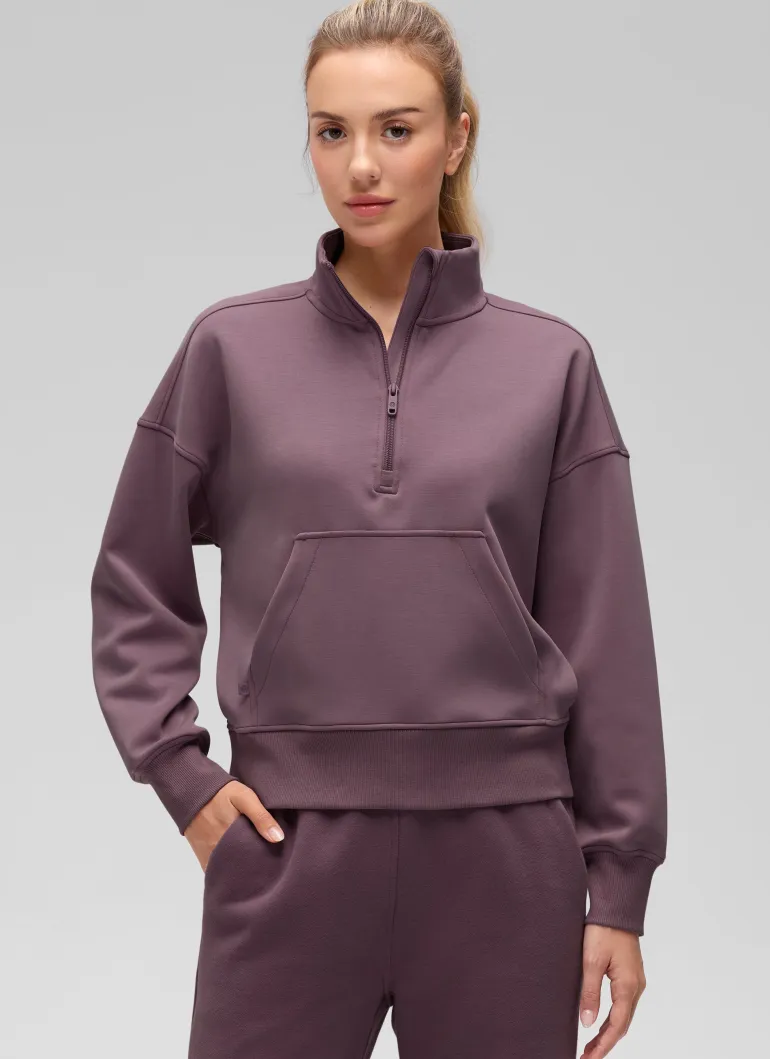 SoftAura Half Zip Pullover Sweatshirt