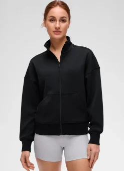 SoftAura High Mock Neck Full Zip Jacket