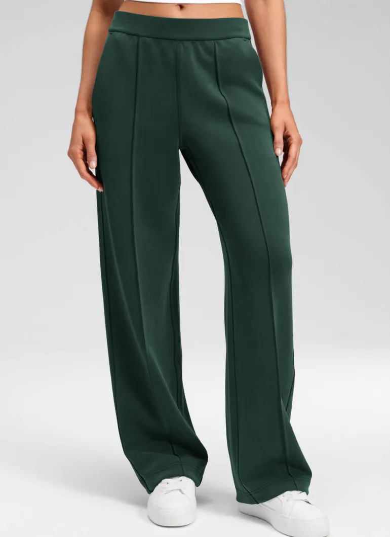SoftAura Pintuck Straight Leg Sweatpant 30"
