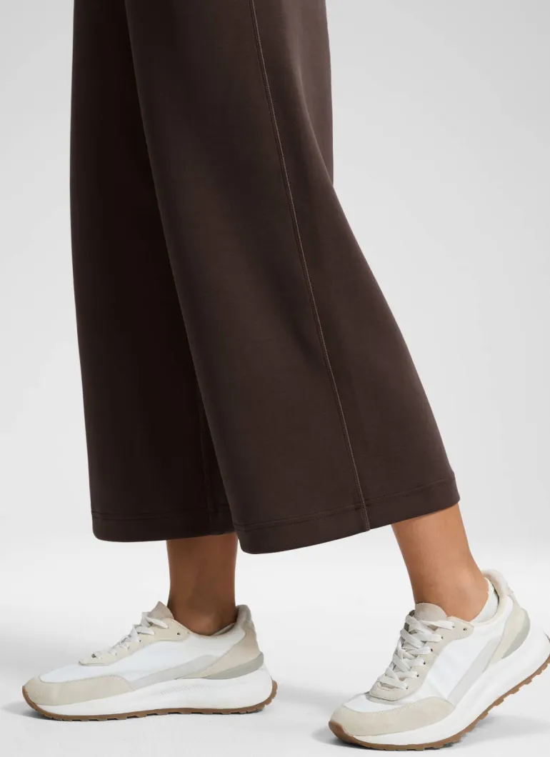 SoftAura Wide Leg Cropped Sweatpant 25"