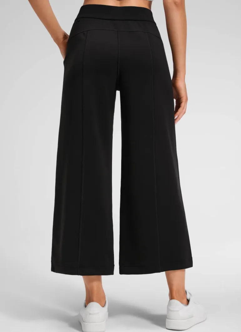 SoftAura Wide Leg Cropped Sweatpant 25"