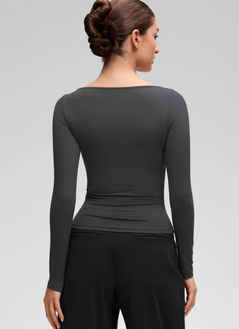 Softembrace Boat Neck Long Sleeve