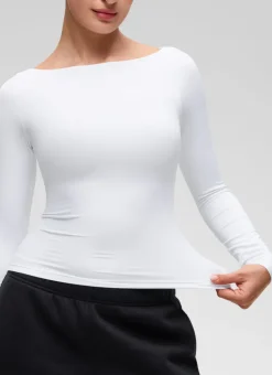 Softembrace Boat Neck Long Sleeve