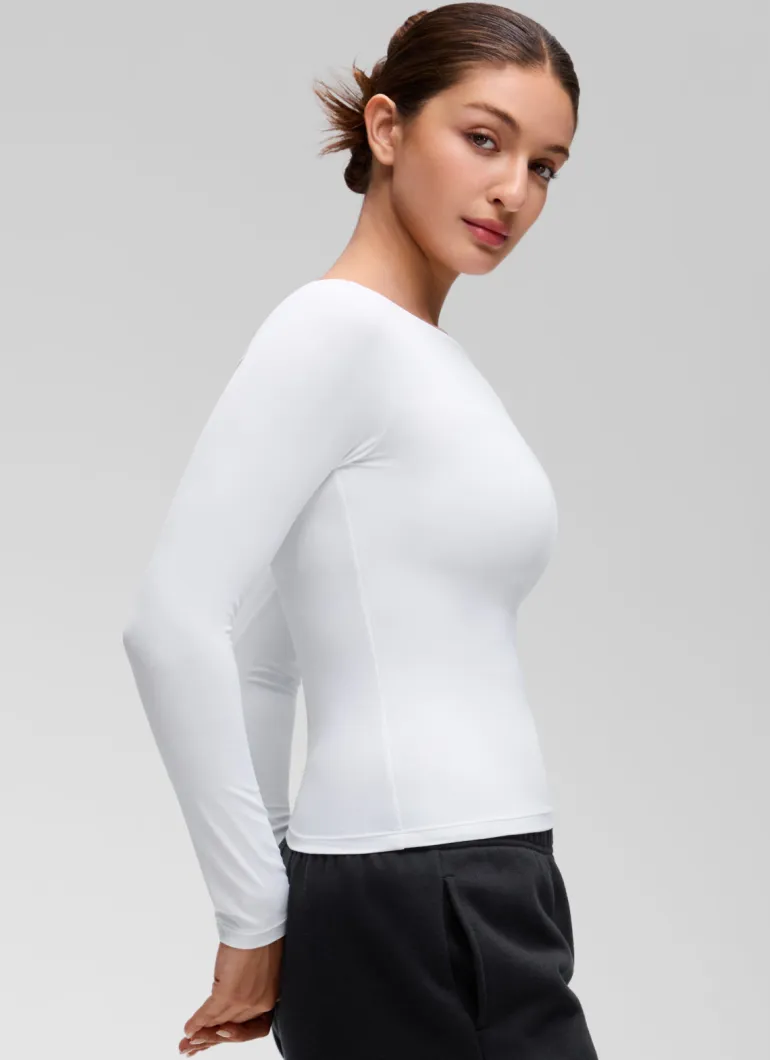 Softembrace Boat Neck Long Sleeve
