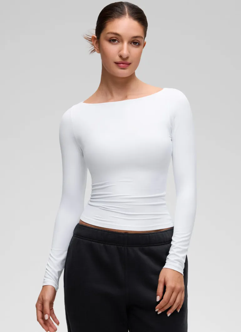 Softembrace Boat Neck Long Sleeve