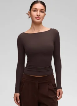 Softembrace Boat Neck Long Sleeve
